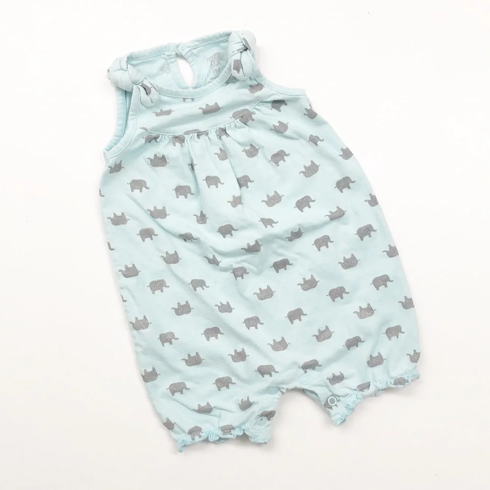 Carter's glitter elephant print baby romper